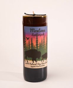 Montana Lumberjack Bottle Candle by Sunshine Can-dles